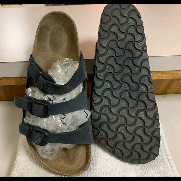 Shoes - Birkenstock sandals , Dk blue 38 / 8 vgc